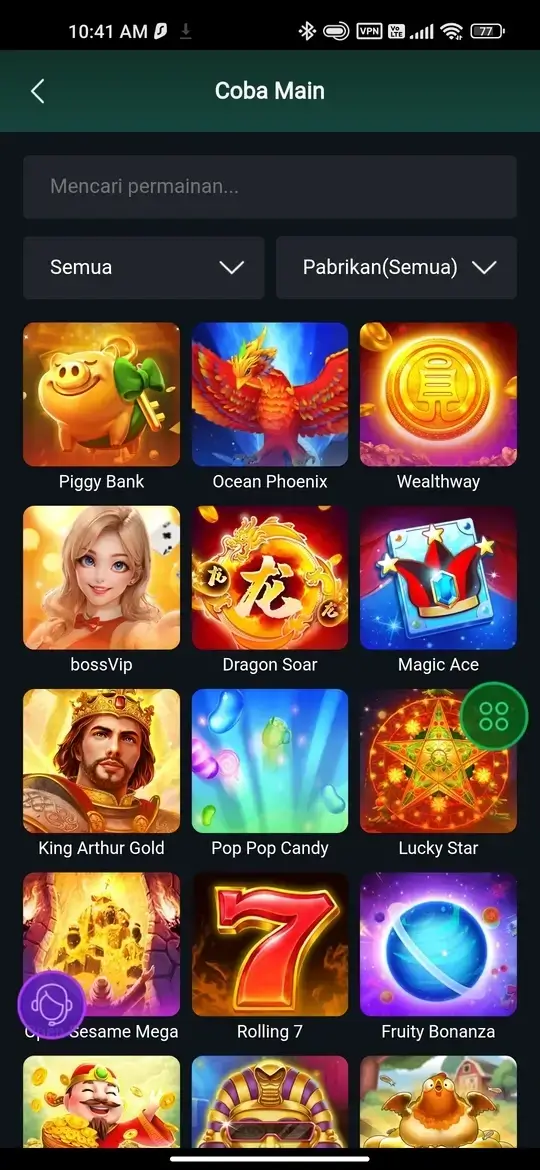 JKTJKT APK tampilan permainan slot